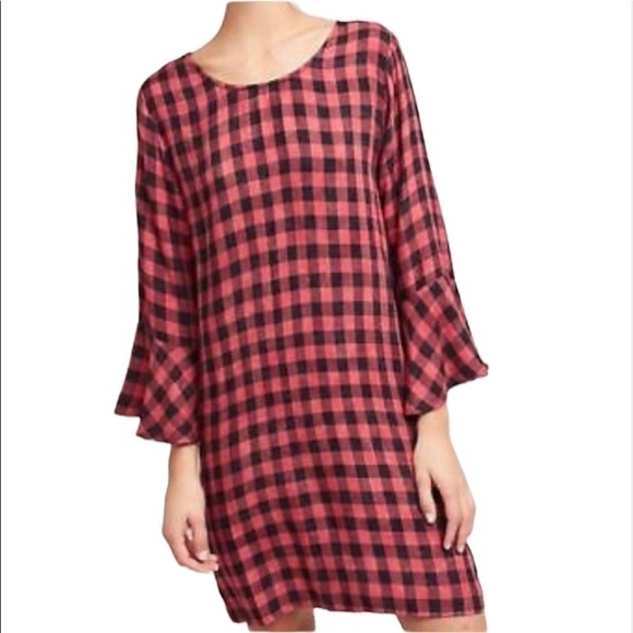 Cloth & Stone Anthropologie | Buffalo Check Dress Size Small NWT - Picture 1 of 8